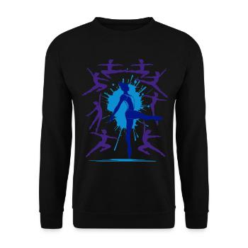 Gymnastique Gymnastique Acrobatie Gymnastique artistique - Sweat-shirt Unisexe - noir - Devant - Alina (178cm) & Michal (187cm)