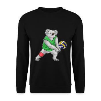Koala Volleyball Player Volleyball - Unisex Sweatshirt - black - Front - Alina (178cm) & Michal (187cm)