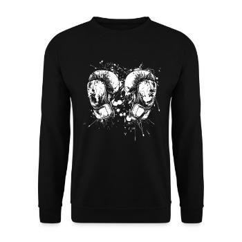 Gants de kickboxing Street Art - Sweat-shirt Unisexe - noir - Devant - Alina (178cm) & Michal (187cm)