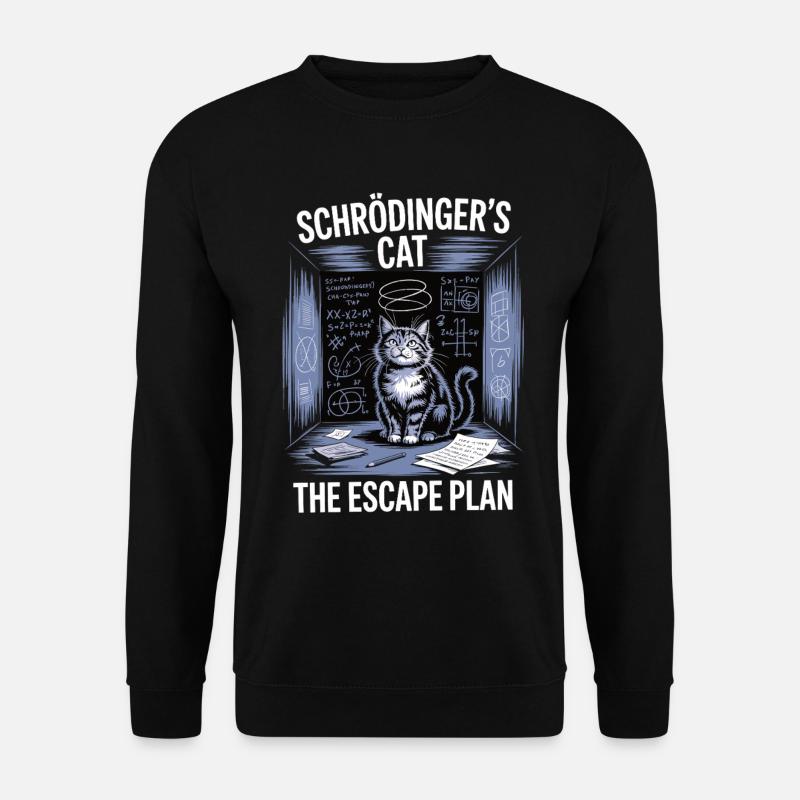 Schrödinger's Cat – Escape Plan - Unisex Sweatshirt - black