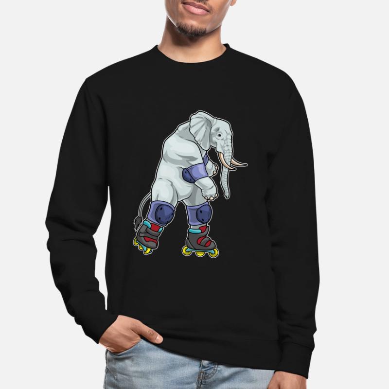 Elefant Inline skating Inline skates Unisex Sweatshirt