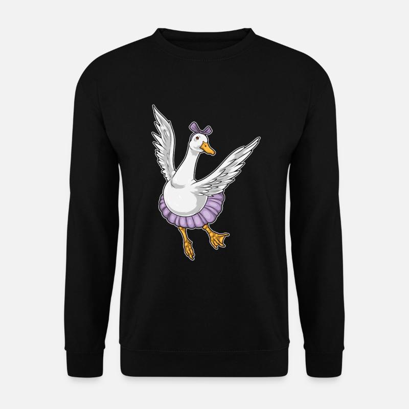 Duck Ballerina Ballet Dance - Unisex Sweatshirt - black