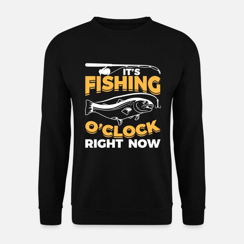 Drôle de dicton de pêcheur - Sweat-shirt Unisexe - noir