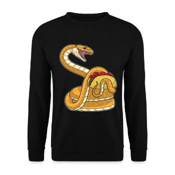 Snake Taco - Unisex Sweatshirt - black - Front - Alina (178cm) & Michal (187cm)