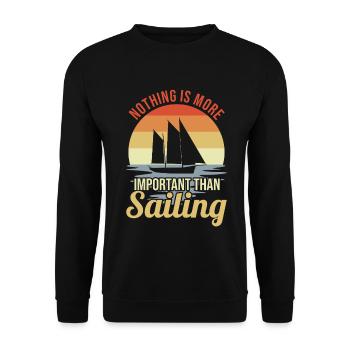 Vintage Sailing - Unisex Sweatshirt - black - Front - Alina (178cm) & Michal (187cm)