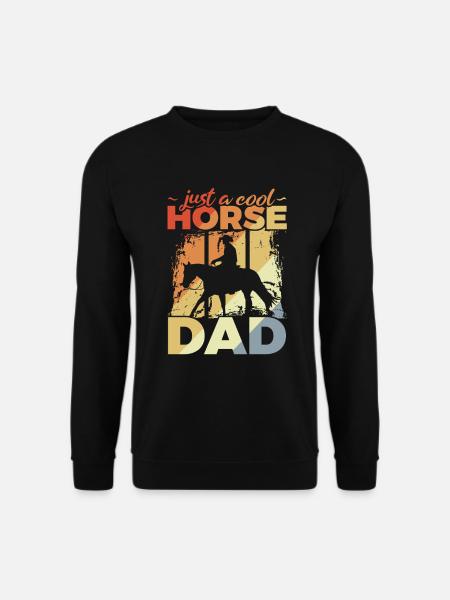 Cool Horse Dad - Unisex Pullover - Schwarz