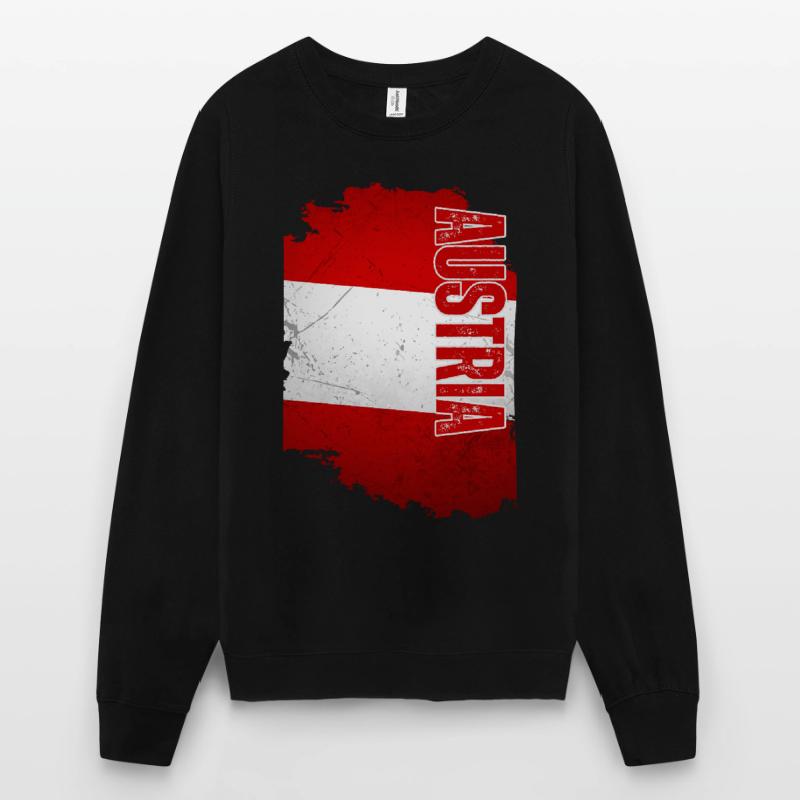 Vertical Austrian flag, Austrian pride Unisex Sweatshirt