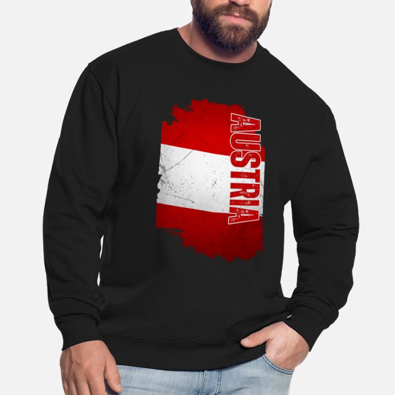 Vertical Austrian flag, Austrian pride Unisex Sweatshirt