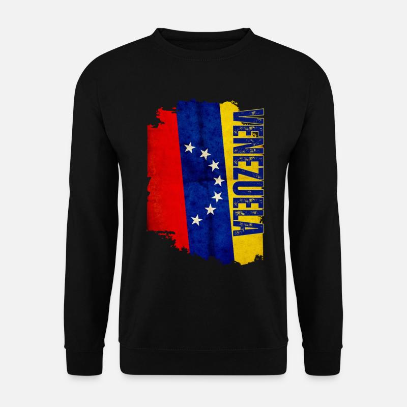 Drapeau vénézuélien vertical, j’aime le Venezuela - Sweat-shirt Unisexe - noir