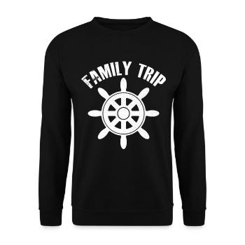 Cruise Trip Ship Family Trip vacation shirt - Unisex Sweatshirt - black - Front - Alina (178cm) & Michal (187cm)
