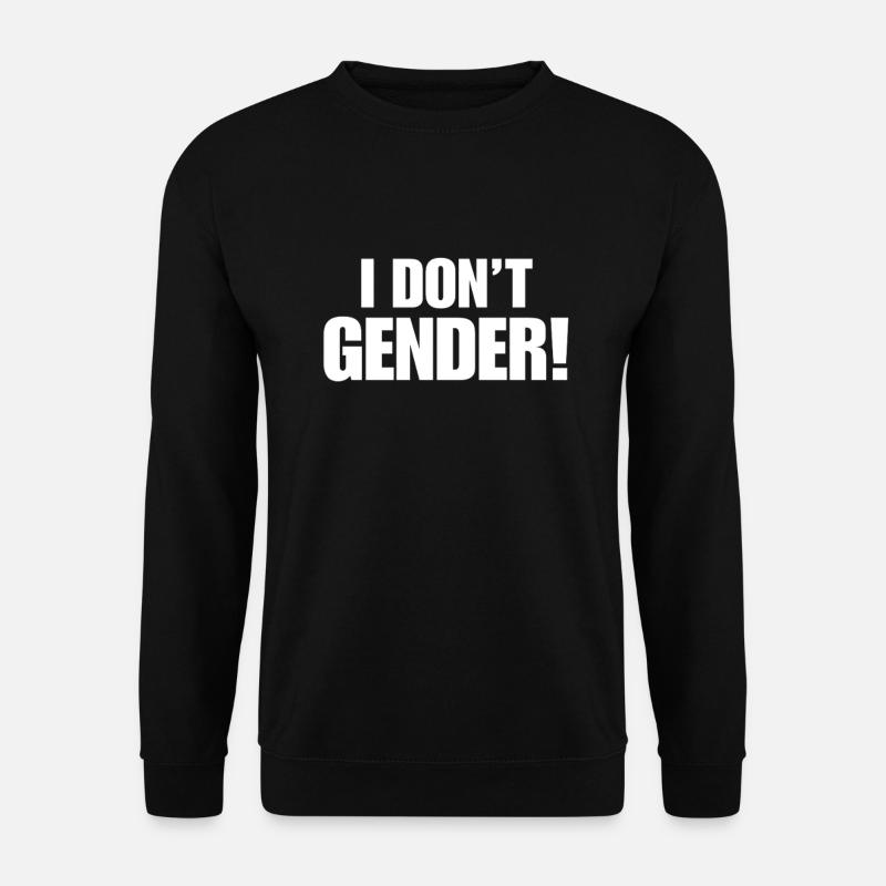 anti gendern - Unisex Pullover - Schwarz