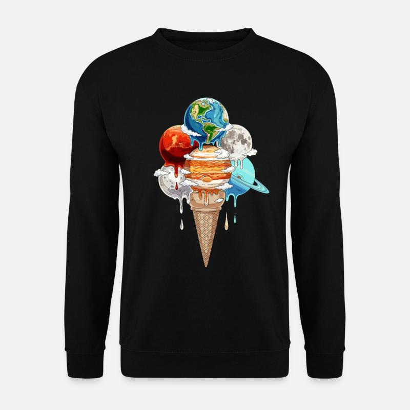 Planet Cream Cosmic One Ball - Unisex Sweatshirt - black