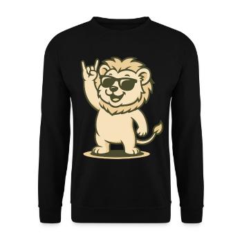 Rock 'n' Roar - Sweat-shirt Unisexe - noir - Devant - Alina (178cm) & Michal (187cm)