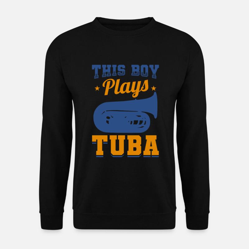 Dieser Junge spielt Tuba - Unisex Pullover - Schwarz