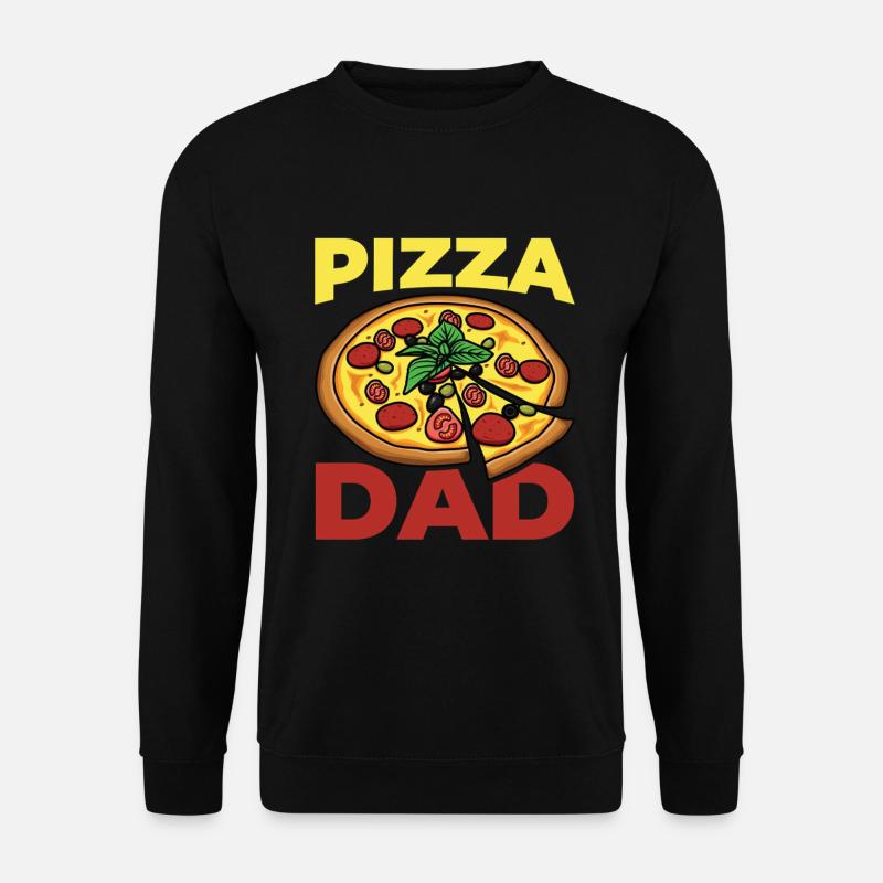 Funny Pizza Dad - Unisex Sweatshirt - black