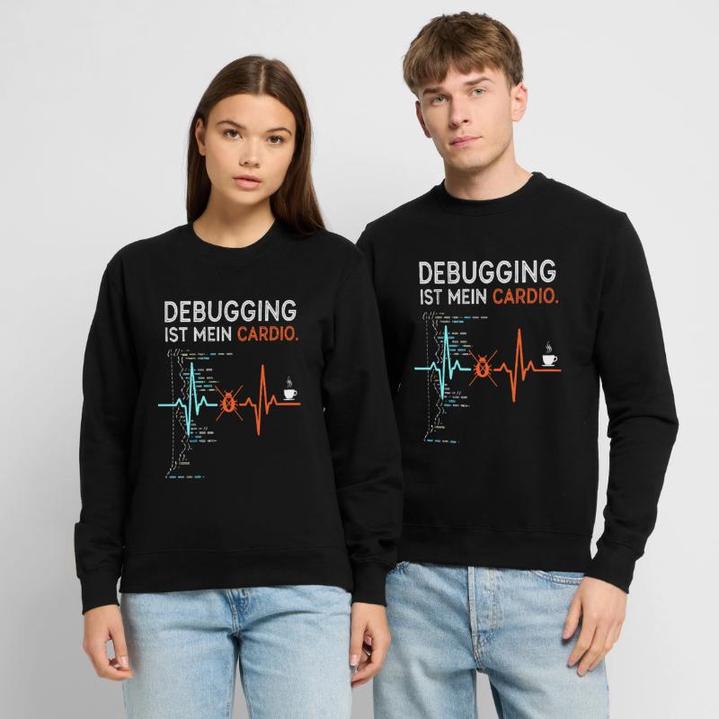 Debugging is my cardio - computer nerd Unisex Sweatshirt