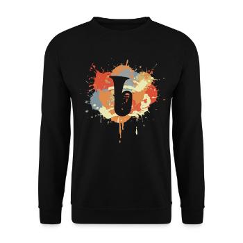Croquis de tuba - Sweat-shirt Unisexe - noir - Devant - Alina (178cm) & Michal (187cm)