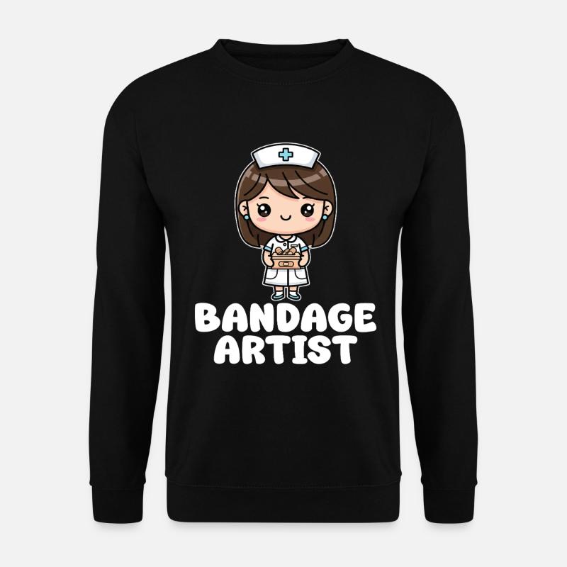 BANDAGE ARTIST - KRANKENSCHWESTER GESCHENK - Unisex Pullover - Schwarz