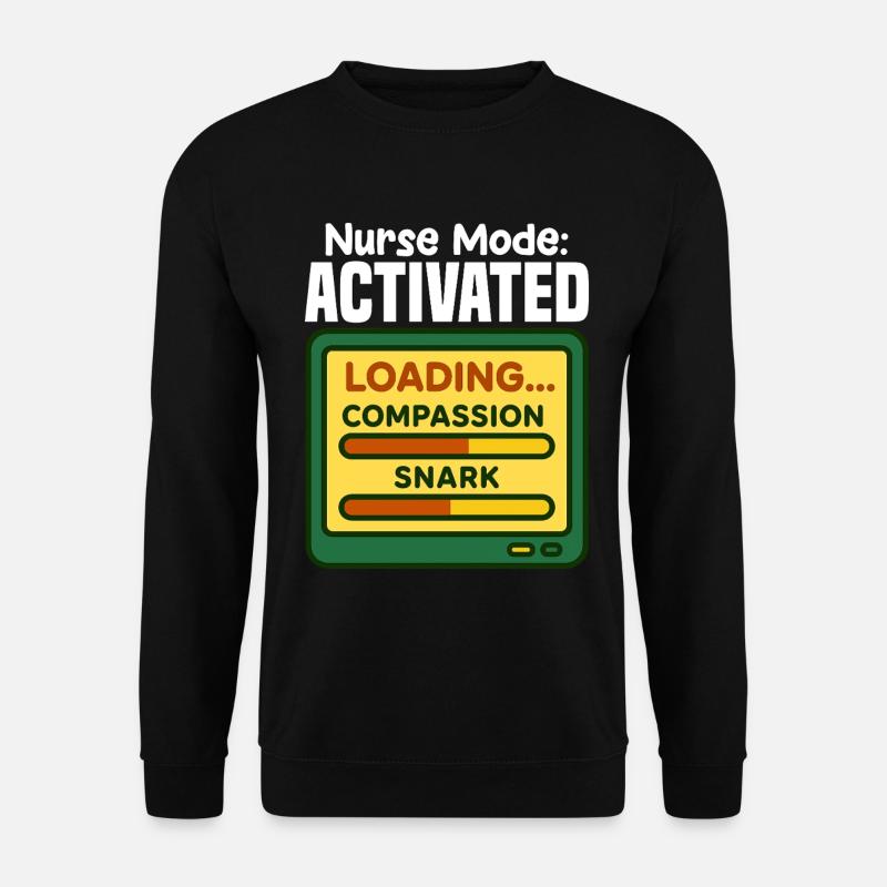 MODE INFIRMIÈRE ACTIVÉ - CADEAU INFIRMIÈRE - Sweat-shirt Unisexe - noir