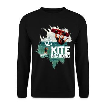 Ride the Wind - Unisex Sweatshirt - black - Front - Alina (178cm) & Michal (187cm)