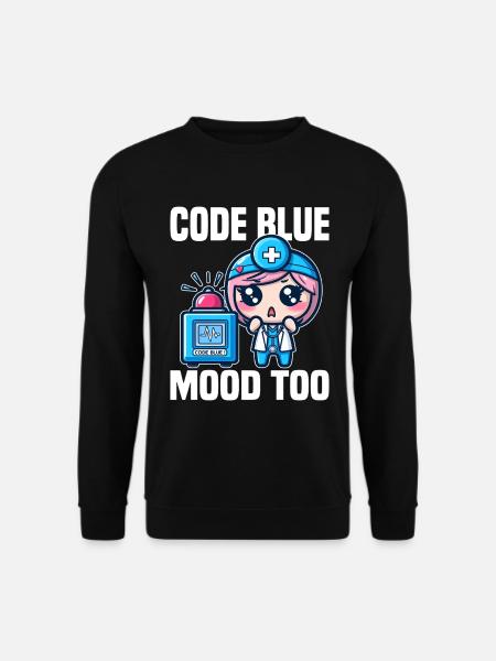CODE BLUE, MOOD TOO - REGALO MEDICO - Felpa unisex - nero