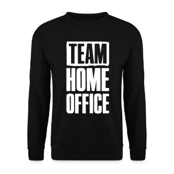 Team Home Office Online Business Affiliate - Unisex Sweatshirt - black - Front - Alina (178cm) & Michal (187cm)