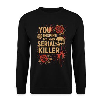 Inspiré du tueur en série intérieur - Sweat-shirt Unisexe - noir - Devant - Alina (178cm) & Michal (187cm)