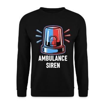 Ambulance Siren - Unisex Sweatshirt - black - Front - Alina (178cm) & Michal (187cm)