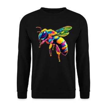 abeilles apiculteur miel apiculteur abeilles abeille mignonne - Sweat-shirt Unisexe - noir - Devant - Alina (178cm) & Michal (187cm)