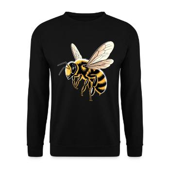 abeilles apiculteur miel apiculteur abeilles abeille mignonne - Sweat-shirt Unisexe - noir - Devant - Alina (178cm) & Michal (187cm)