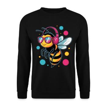 abeilles apiculteur miel apiculteur abeilles abeille mignonne - Sweat-shirt Unisexe - noir - Devant - Alina (178cm) & Michal (187cm)