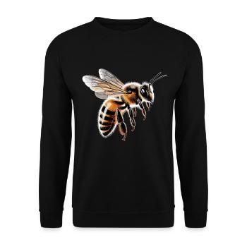 abeilles apiculteur miel apiculteur abeilles abeille mignonne - Sweat-shirt Unisexe - noir - Devant - Alina (178cm) & Michal (187cm)