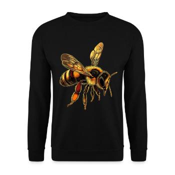 abeilles apiculteur miel apiculteur abeilles abeille mignonne - Sweat-shirt Unisexe - noir - Devant - Alina (178cm) & Michal (187cm)