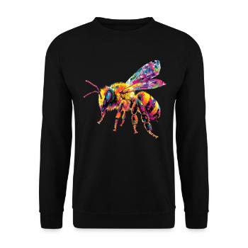 abeilles apiculteur miel apiculteur abeilles abeille mignonne - Sweat-shirt Unisexe - noir - Devant - Alina (178cm) & Michal (187cm)