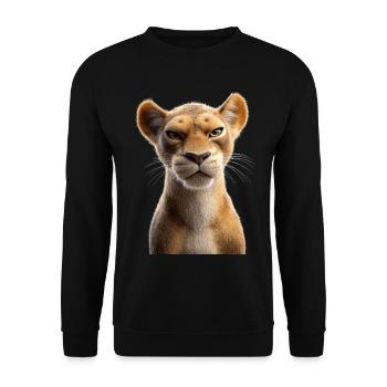 Lioness Lioness Mom Lioness Lionesses Mom Wild Lions - Unisex Sweatshirt - black - Front - Alina (178cm) & Michal (187cm)