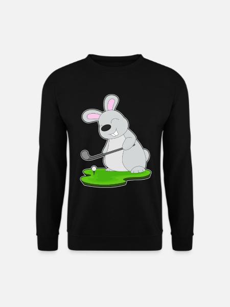 Hase Golf Golfschläger - Unisex Pullover - Schwarz