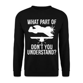 quelle partie de ne comprenez-vous pas - Sweat-shirt Unisexe - noir - Devant - Alina (178cm) & Michal (187cm)