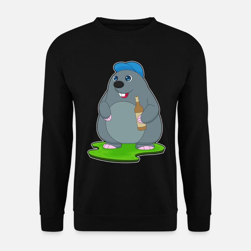 Bouteille de bière Mole - Sweat-shirt Unisexe - noir
