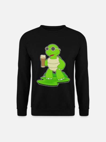 Schildkröte Bier - Unisex Pullover - Schwarz