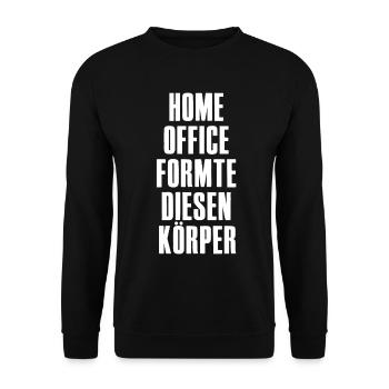 Home Office Saying Online Business Affiliate - Unisex Sweatshirt - black - Front - Alina (178cm) & Michal (187cm)