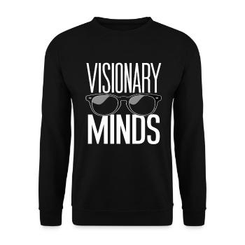 Visionary Minds Eyewear Inspiration - Unisex Sweatshirt - black - Front - Alina (178cm) & Michal (187cm)