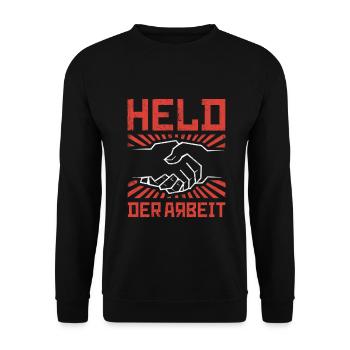 HÉROS DU TRAVAIL OSSI ARTISAN OUVRIÈRE DE LA RDA - Sweat-shirt Unisexe - noir - Devant - Alina (178cm) & Michal (187cm)