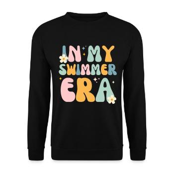 In my swimmer era - Swim Swimming Pool  - Sweat-shirt Unisexe - noir - Devant - Alina (178cm) & Michal (187cm)