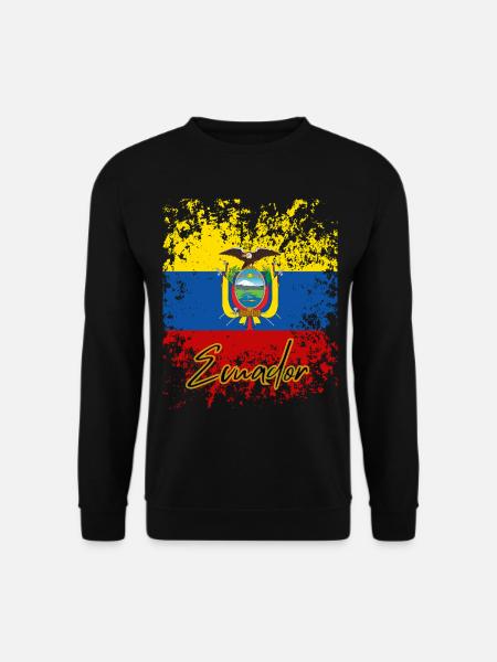 Fierté équatorienne, drapeau de l’Équateur - Sweat-shirt Unisexe - noir