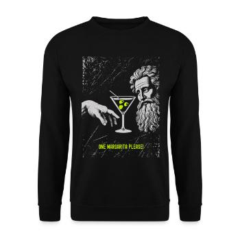 Classical Genius Margarita Design - Unisex Sweatshirt - black - Front - Alina (178cm) & Michal (187cm)