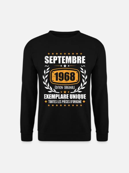 September 1968 Unique copy - September 1968 - Unisex Sweatshirt - black