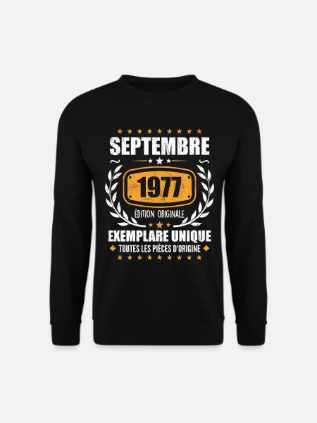 September 1977 Unique copy - September 1977 - Unisex Sweatshirt - black