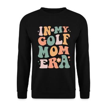 À l’époque de ma mère de golf - Citation amusante de maman de golf - Sweat-shirt Unisexe - noir - Devant - Alina (178cm) & Michal (187cm)