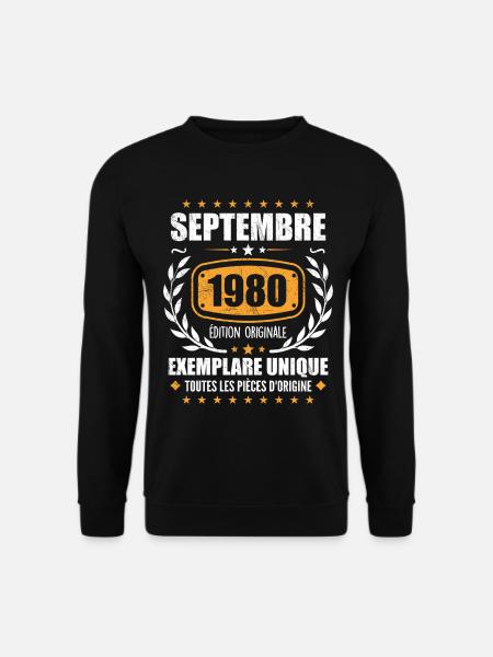 September 1980 Unique copy - September 1980 - Unisex Sweatshirt - black