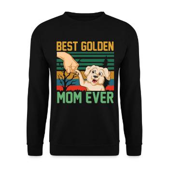 Citation de maman Golden Retriever - Sweat-shirt Unisexe - noir - Devant - Alina (178cm) & Michal (187cm)